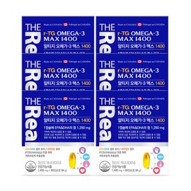 formulaThe Real (nutritional supplement) The Real Altige Omega 3 Max 1400 60 capsules, 6 boxes, 12 months supply / 더리얼 알티지 오메가3 맥스1400 60캡슐 6박스 12개월분