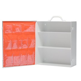 Empty First Aid Box 3 Shelf With First Aid Logo