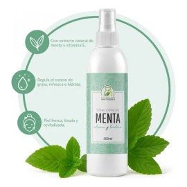 Tónico Facial De Menta Refresca,matifica Y Purifica 500ml