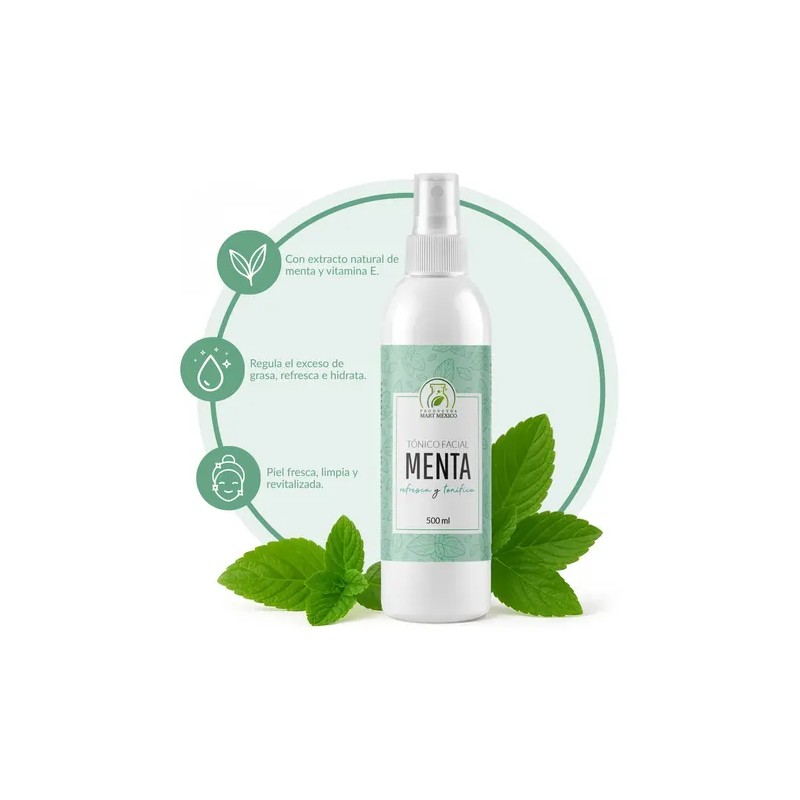Tónico Facial De Menta Refresca,matifica Y Purifica 500ml