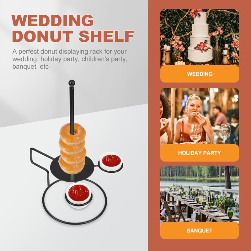 SHERCHPRY Onion Rings Stand Onion Ring Holder Donut Stands Tower