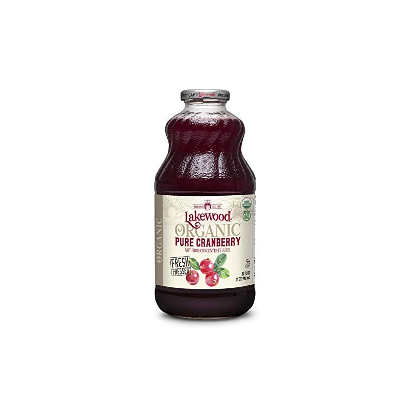 Lakewood 100% Juice Pure Cranberry -- 32 fl oz -