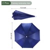 YOKIVE 2 Pack Umbrella Hat, Folded Sun Rain Caps Hand