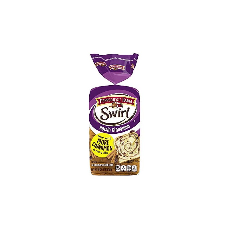 Pepperidge Farm Raisin Cinnamon Swirl Bread Pack of 2