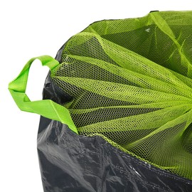 Greengers - Garden waste bags - garden waste bag green/lawn XXL 400L, garden waste bag XXL 400L, garden waste bag 400L - 1 bag - 2 handles, car stable bag - diameter 103 x height 124 cm