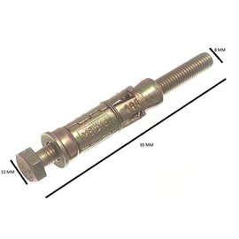 10 x Loose Shield Anchor RAWL Type Bolt Fixings YZP M8 x 90mm Length