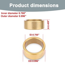 BOXOB 2 Stück TS400-Sägeblattdorn-Adapterring, Kettensägen-Sägeblattdorn Adapter-Reduzierstück Kompatibel mit Betonsägen TS400, TS420, TS460, TS760, TS700 und TS800