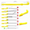 TEAMWILL 4pcs Tie Fast Nail Knot Tying Tool & Loop