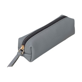 Pencil Case, Stylish Pencil Case with Zip, Bag for Ballpoint Pens, Fillers, Brushes etc., Pencil Case for School, University and Office, Make-Up Bag Multibox, gray, Pen case