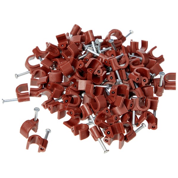 Merriway BH02713 (100 Pcs) Round Cable Clips Suitable for RG59,
