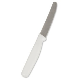 Crestware Utility Knife, German Steel with White Handle, 24-Pack