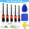 QeeHeng 10 Pcs Car Detailing Set Car Cleaning Brush Set