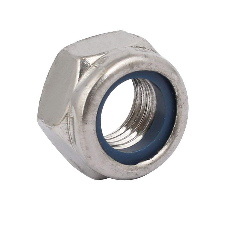 TA-VIGOR 4Pcs Hex Lock Nuts, M12 x 1.5mm Pitch Metric