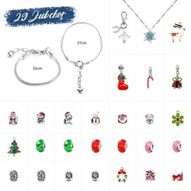 ZOOI Advent Calendar 2024 Children, Advent Calendar Filling, Advent Calendar Girls, Advent Calendar Jewellery 24 Craft Set Christmas Birthday Gift Christmas Gifts Advent Calendar for Women
