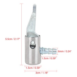 X AUTOHAUX 6mm Air Tire Chuck Inflator Pump Hose Adapter Valve for Car