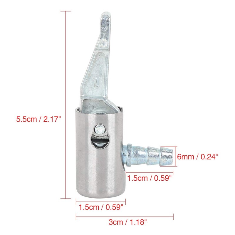 X AUTOHAUX 6mm Air Tire Chuck Inflator Pump Hose Adapter