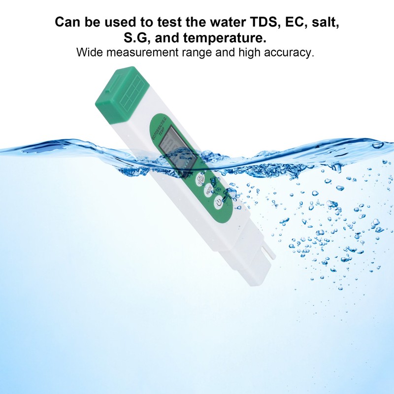 Water Quality Tester 5 in 1 TDS EC Salt S.G