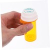 Beavorty 10Pcs Small Pill Bottles with Caps Reusable Medication Vial