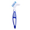 Wellsamed DentureBrush Extra Clean Denture Brush for Third Teeth Blue