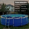Hahood 72 Ft Solar Pool String Lights for Above Ground