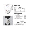 Hilitand Magnetic Sensor Reed Switch for Pneumatic Cylinder, CS1-U, Magnetic
