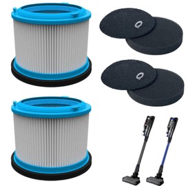 2 Pack Washable HEPA Filters Kit for Bissell PowerClean FurGuard 280W and FurFinder 200W Self-Standing Cordless Vacuum Replacement Parts, 2 Filters and 4 Pre-Filter Pads