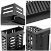 QWORK® Sink Organiser, Black, Kitchen Organiser with Drain Design and