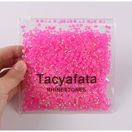 3mm 10000 Pieces Resin Rhinestone for Crafts, Jelly Rhinestones for Nail Art Makeup, Flatback Round AB Diamond Rhinestones, Charms Stones Clothes Shoes Cup DIY Crafts