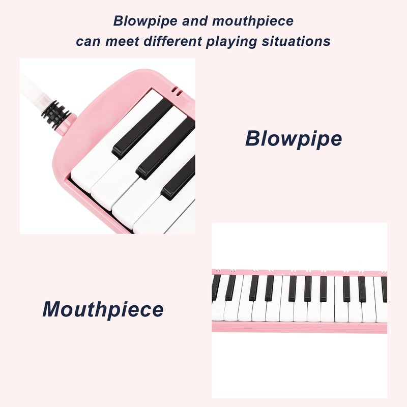 Melodica 37 Keys Keyboard Wind Musical Instrument for Beginner Professional