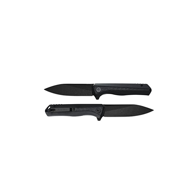 Petrified fish PF818 Cuchillo Plegable 3.54 inch Cuchilla de Black