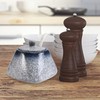 Mobestech Simple Ceramic Condiment Jar with Lid and Spoon Blue