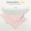 Viedouce Baby Bibs, Triangular Scarf, Muslin Neckerchief, Drool Bibs, Adjustable