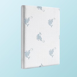 Pack and Play - Colchón de espuma viscoelástica de doble cara de 38 x 26 pulgadas para bebés y niños pequeños, cubrecolchón con funda lavable, se adapta a la mayoría de Pack N Play