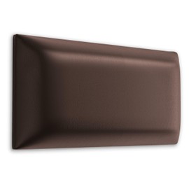 Muralo - Faux Leather Wall Cushion Headboard Bed Wall Cushion Bed Headboard Padded Upholstery Panel Headboards for Living Room Bedroom (Brown, 80 cm x 20 cm)