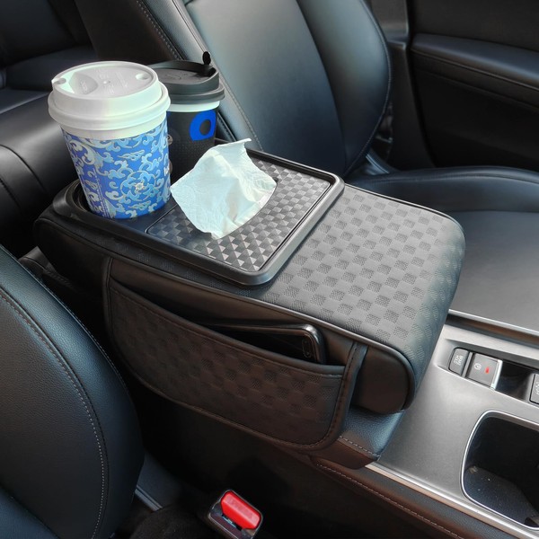 FQMY 5 in 1 Car Center Console armrest Cushion, Memory