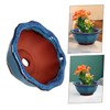 BESPORTBLE Ceramic Orchid Planter Pot Drainage Hole for Succulents Small