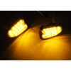 RZG 2x Clear Lens Side Indicator Amber LED Marker Repeater