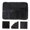 Gatuida Portable Makeup Brush Rolling Case with Elastic Pockets Travel