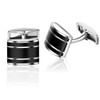 (1) - HONEY BEAR Stripe Cufflinks for Men's Shirts -