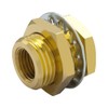 Hooshing 3PCS Bulkhead Fittings 1/8" NPT Female 3/8" Male Straight