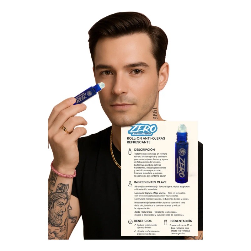 Roll On Anti Ojeras, Antibolsas Inflamadas Barberlife Mixta Día/noche