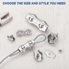 sourcing map M3 304 Stainless Steel Double Wire Rope Clips,