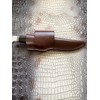 Carl Thomas Leathers Custom Cross Draw Knife Sheath Fits Buck