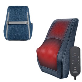 Boriwat Neck and Back Massager with Heat, 3D Kneading Shiatsu Massage Pillow for Neck, Back, Shoulders, Legs, Deep Tissue Relief for Sore Muscles, Home & Car, Great Gift for Women, Men, Mom, Dad