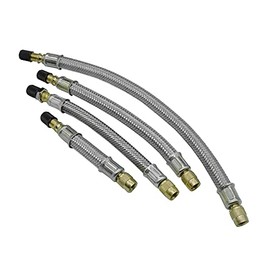 BB-EP Stahlflex Flexible Valve Extension for Vehicles, Trucks and Cars, 100 mm Length, Pack of 1