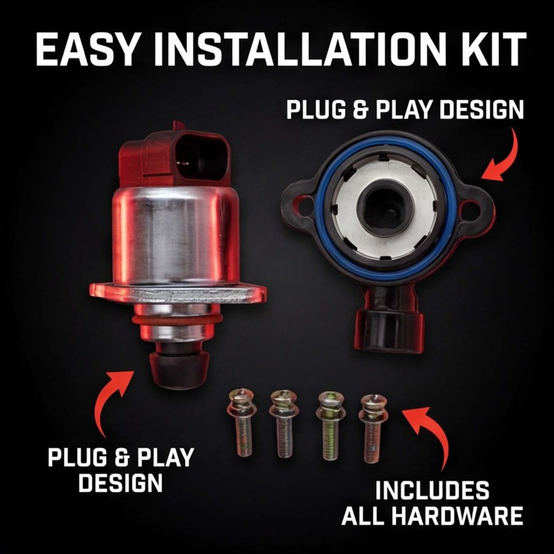 Powkos Idle Air Control Valve AC147 with Throttle Position Sensor