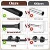 SMODBRODRE Black Shower Curtain Rod, Adjustable 32-80 Inch Tension Spring