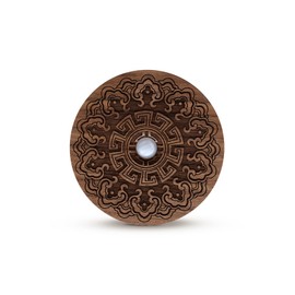 Vadifula Motion Sensor Night Light Wood USB Rechargeable Stick-On Step Lights Magnetic Wall Lights for Hallway Bedroom Living Room Stair (Black Walnut-TH, 1 Pack)