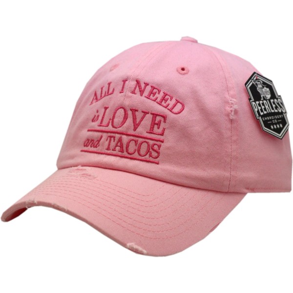 Peerless All I Need Is Love And Tacos Hat Buckle