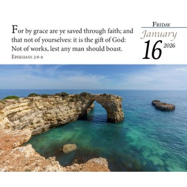 Verse for the Day Calendar 2026 - Daily Bible Calendar with KJV Scripture - 365 Pages